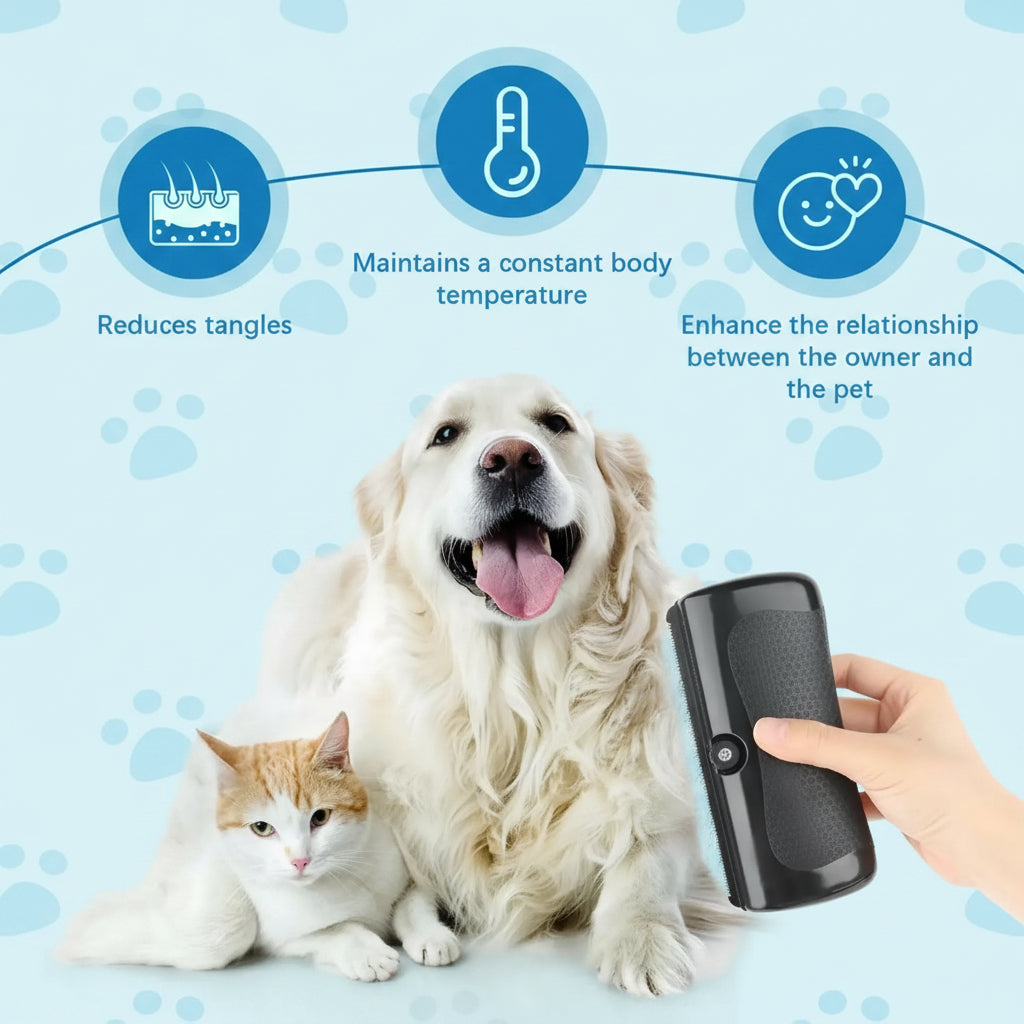 Upgraded Pet Professional Brush Dog Hair Remover Pet Fur Knot Cutter Puppy Cat Comb Brush Dog Grooming Shedding Supplies Deshed